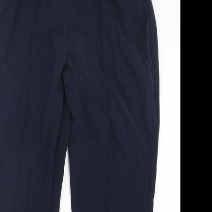 Womens UK Size 16 BM Regular Fit  Blue Trousers