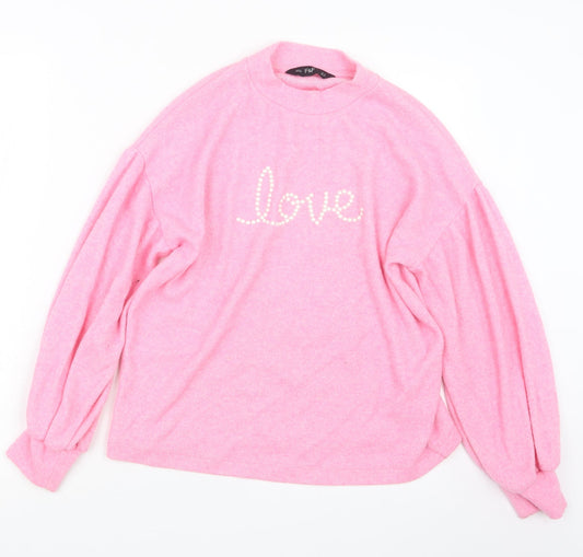 F&F Womens Pink   Pullover Jumper Size 6