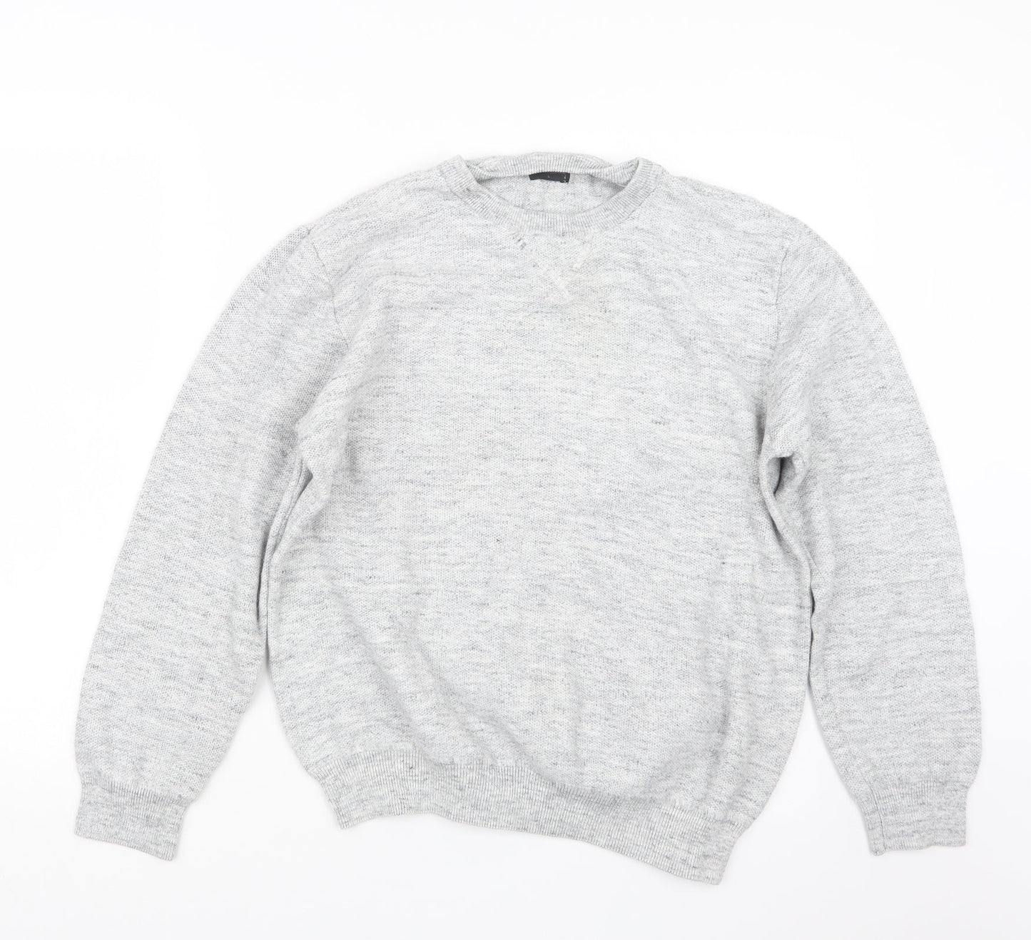 Matalan Mens Grey  Knit Pullover Jumper Size L