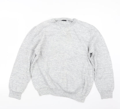 Matalan Mens Grey  Knit Pullover Jumper Size L