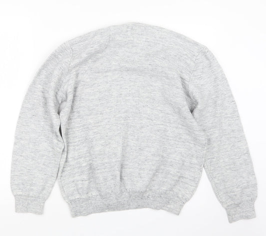 Matalan Mens Grey  Knit Pullover Jumper Size L