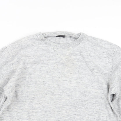 Matalan Mens Grey  Knit Pullover Jumper Size L