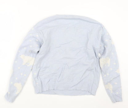Womens UK Size 12 New Look Blue Pullover Jumper