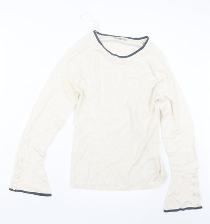 TU Womens Beige  Knit Pullover Jumper Size 14