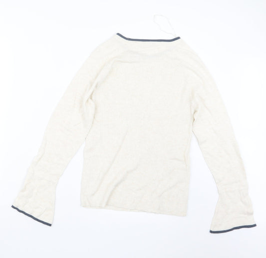 TU Womens Beige  Knit Pullover Jumper Size 14