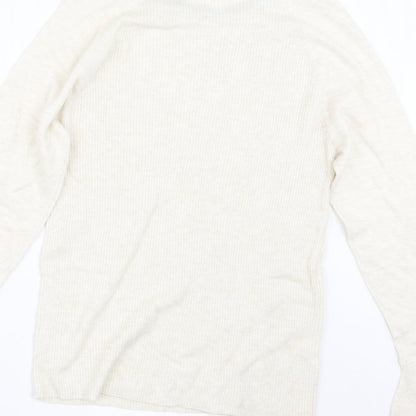TU Womens Beige  Knit Pullover Jumper Size 14