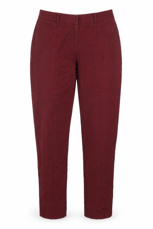 Womens UK Size 10 Oasis Regular Fit  Red Trousers