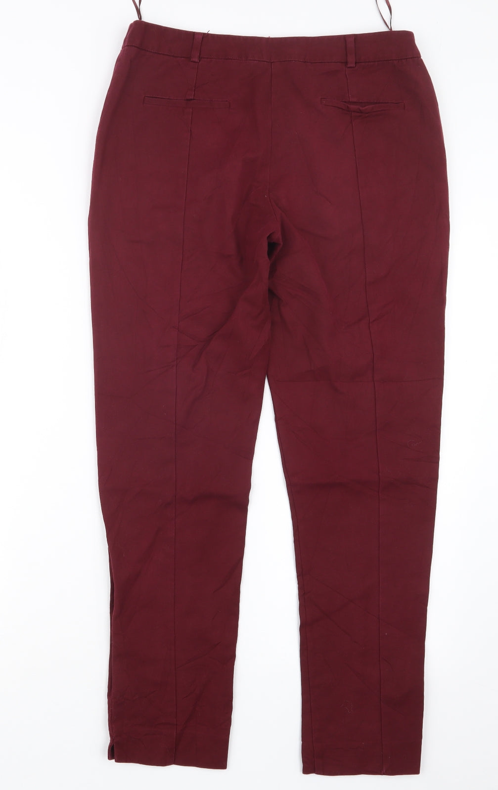 Womens UK Size 10 Oasis Regular Fit  Red Trousers