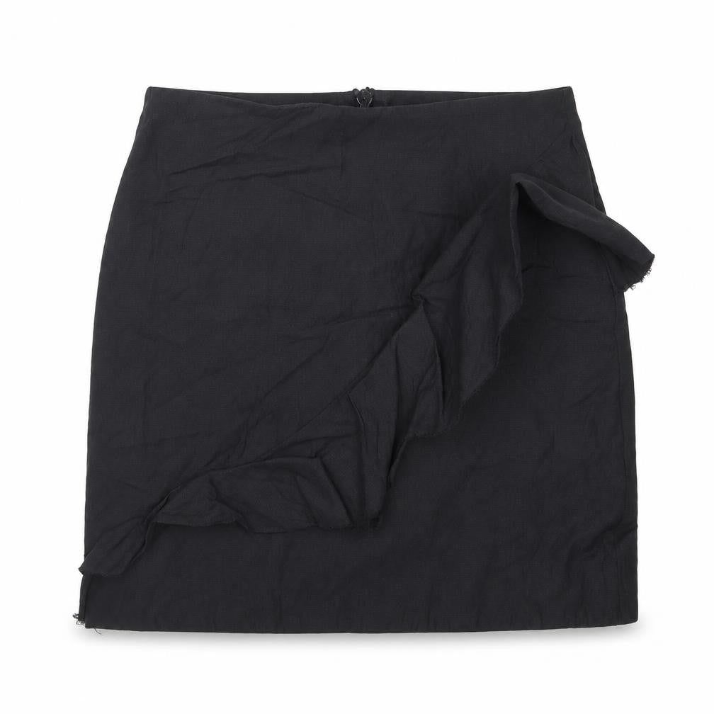 Front view of Sparkle & Fade women’s black mini skirt, size XS