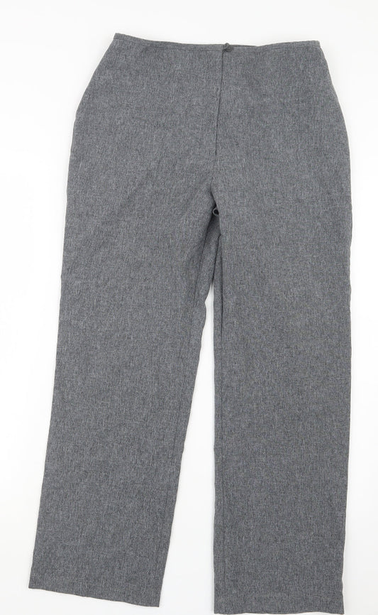 George Womens Grey   Trousers  Size 12 L27 in