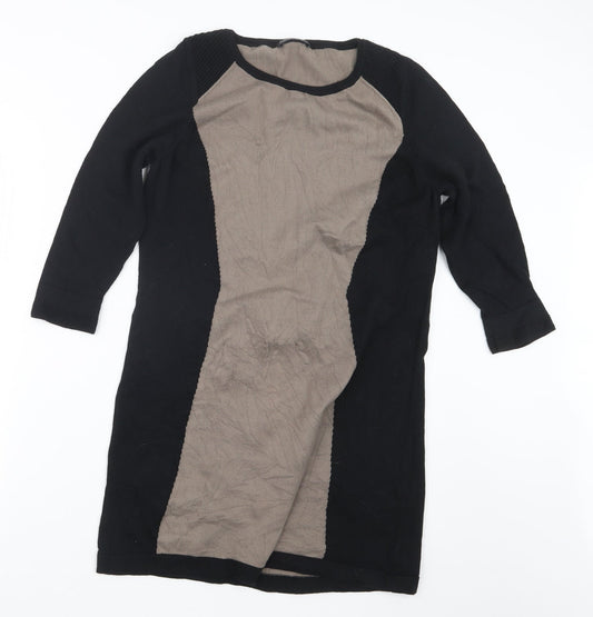 Autograph Womens Black  Knit Pullover Jumper Size 14