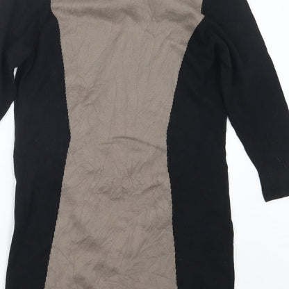 Autograph Womens Black  Knit Pullover Jumper Size 14