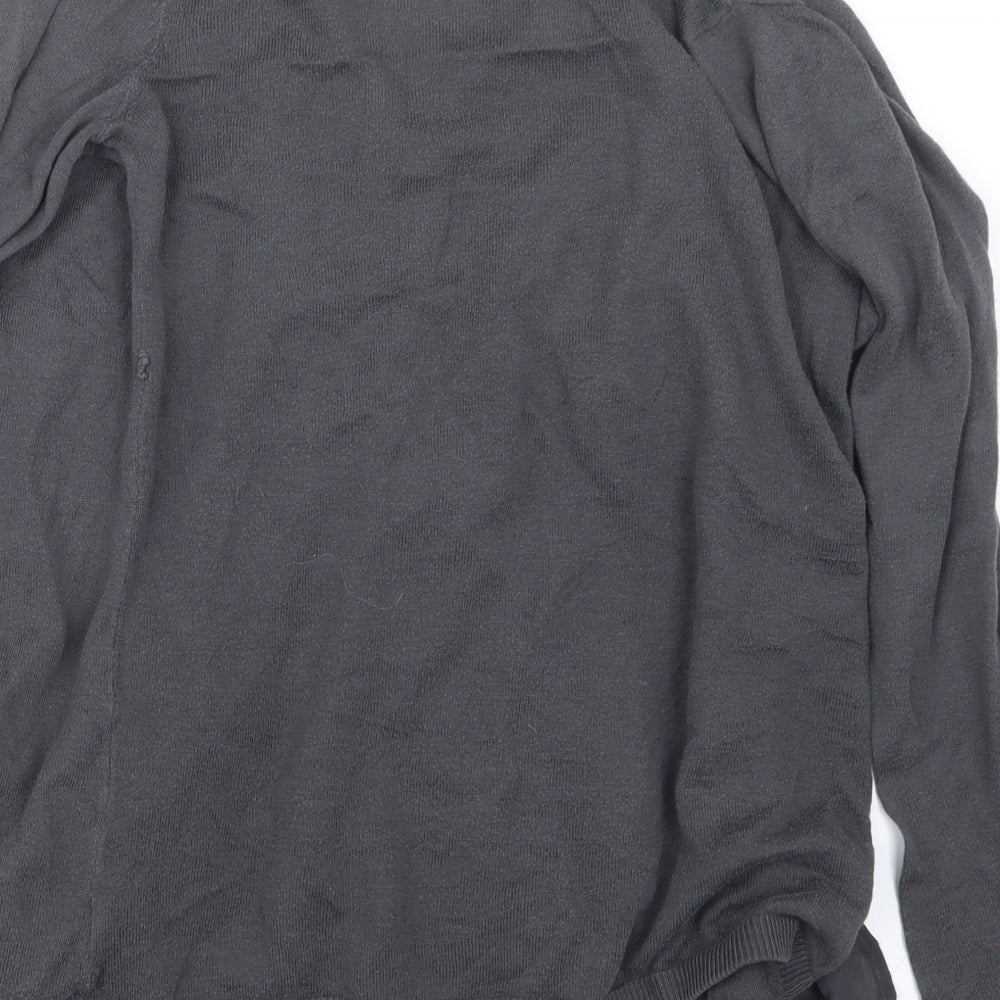 Liz Lange Womens Grey   Cardigan Jumper Size M