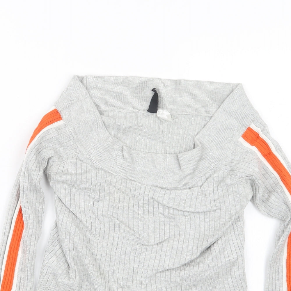 Womens UK Size M Divided by H&M Grey Pullover Jumper