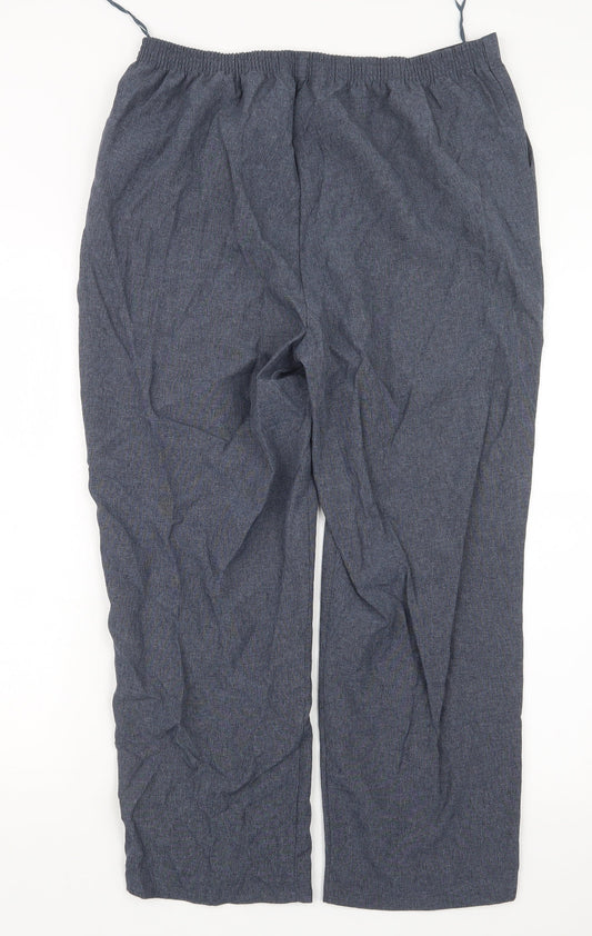 Bonmarché Womens Blue   Trousers  Size 16 L25 in