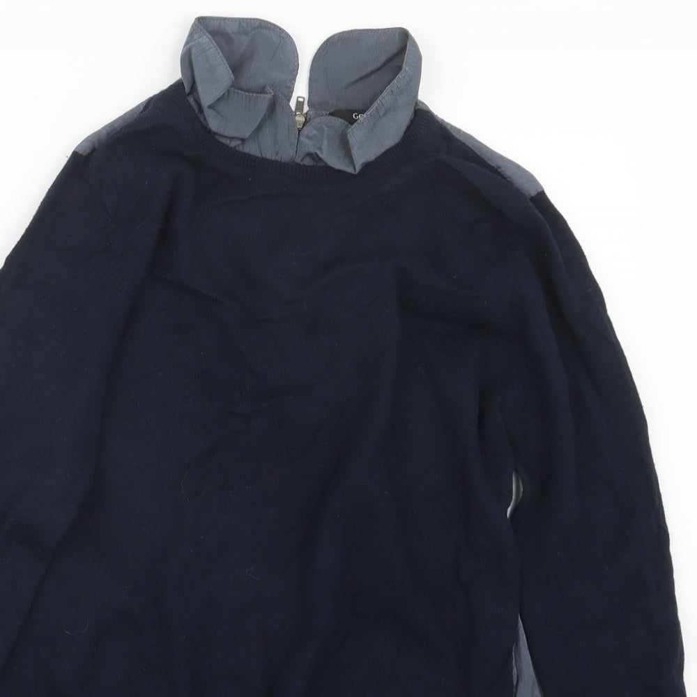 George Womens Blue  Knit Pullover Jumper Size 10