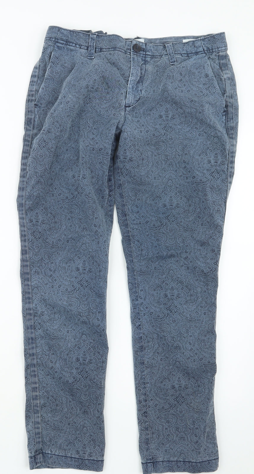 Womens UK Size 29 in Gap Regular Fit Chino Blue Trousers
