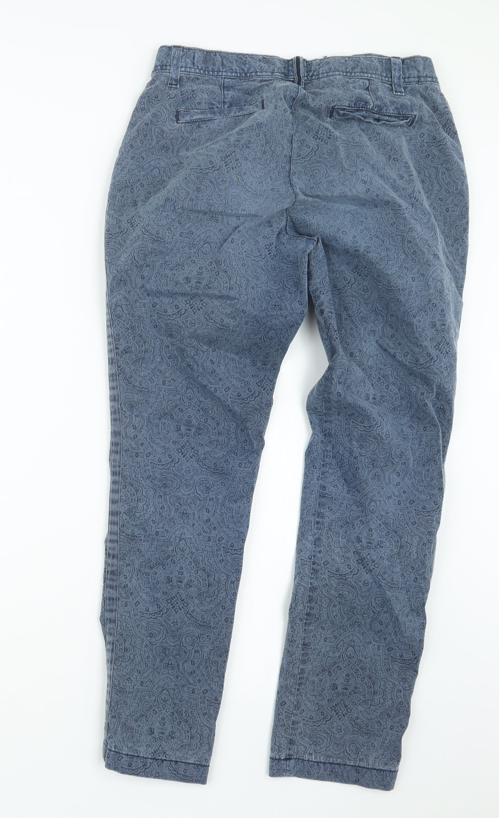 Womens UK Size 29 in Gap Regular Fit Chino Blue Trousers