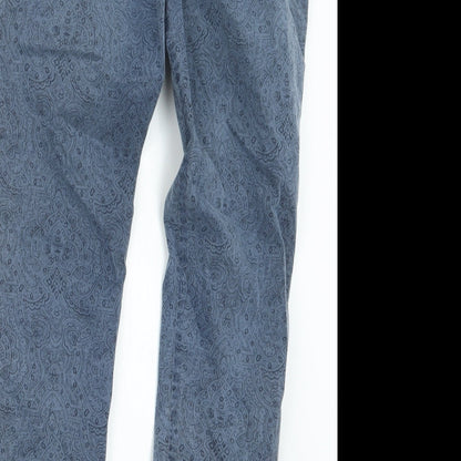 Womens UK Size 29 in Gap Regular Fit Chino Blue Trousers