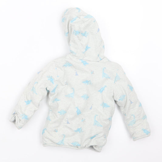 George Boys Grey Geometric  Jacket  Size 12-18 Months