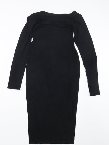 Boohoo Womens Black   T-Shirt Dress  Size 8