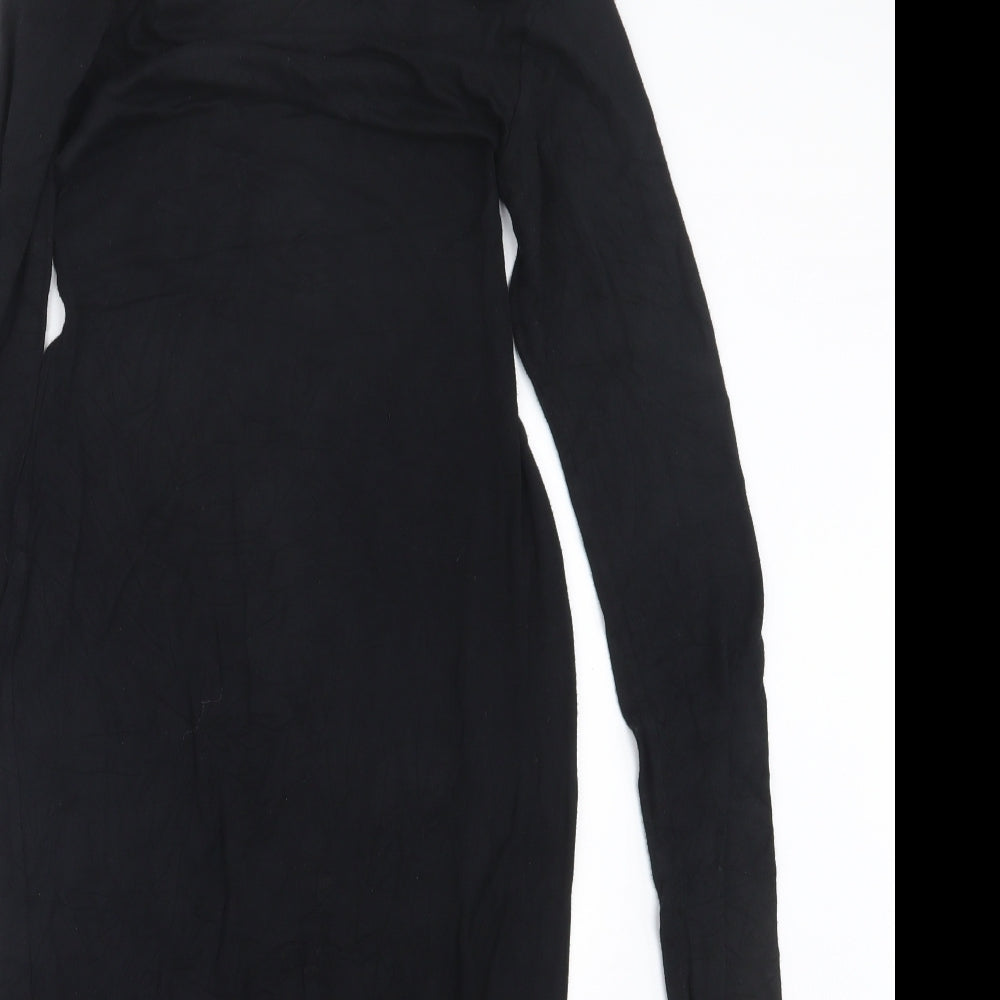 Boohoo Womens Black   T-Shirt Dress  Size 8