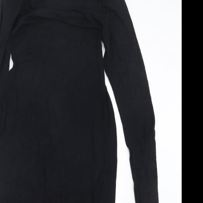 Boohoo Womens Black   T-Shirt Dress  Size 8