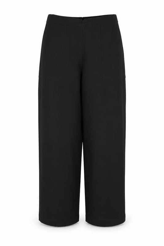 Womens UK Size 14 Damart Regular Fit  Black Trousers