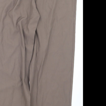 Womens UK Size 29 in Preworn Regular Fit  Brown Trousers