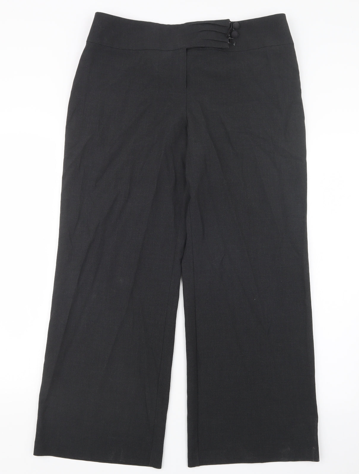 Womens UK Size 14 Marks and Spencer Regular Fit  Grey Trousers