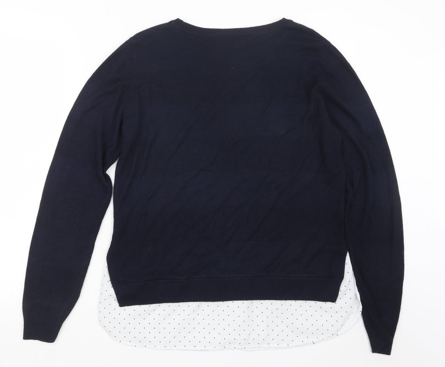 George Womens Blue  Knit Pullover Jumper Size 12