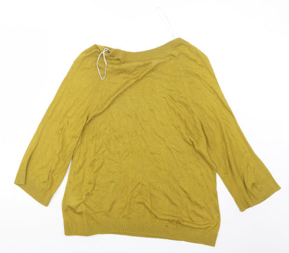 Womens UK Size S H&M Yellow Pullover Jumper