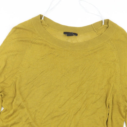 Womens UK Size S H&M Yellow Pullover Jumper