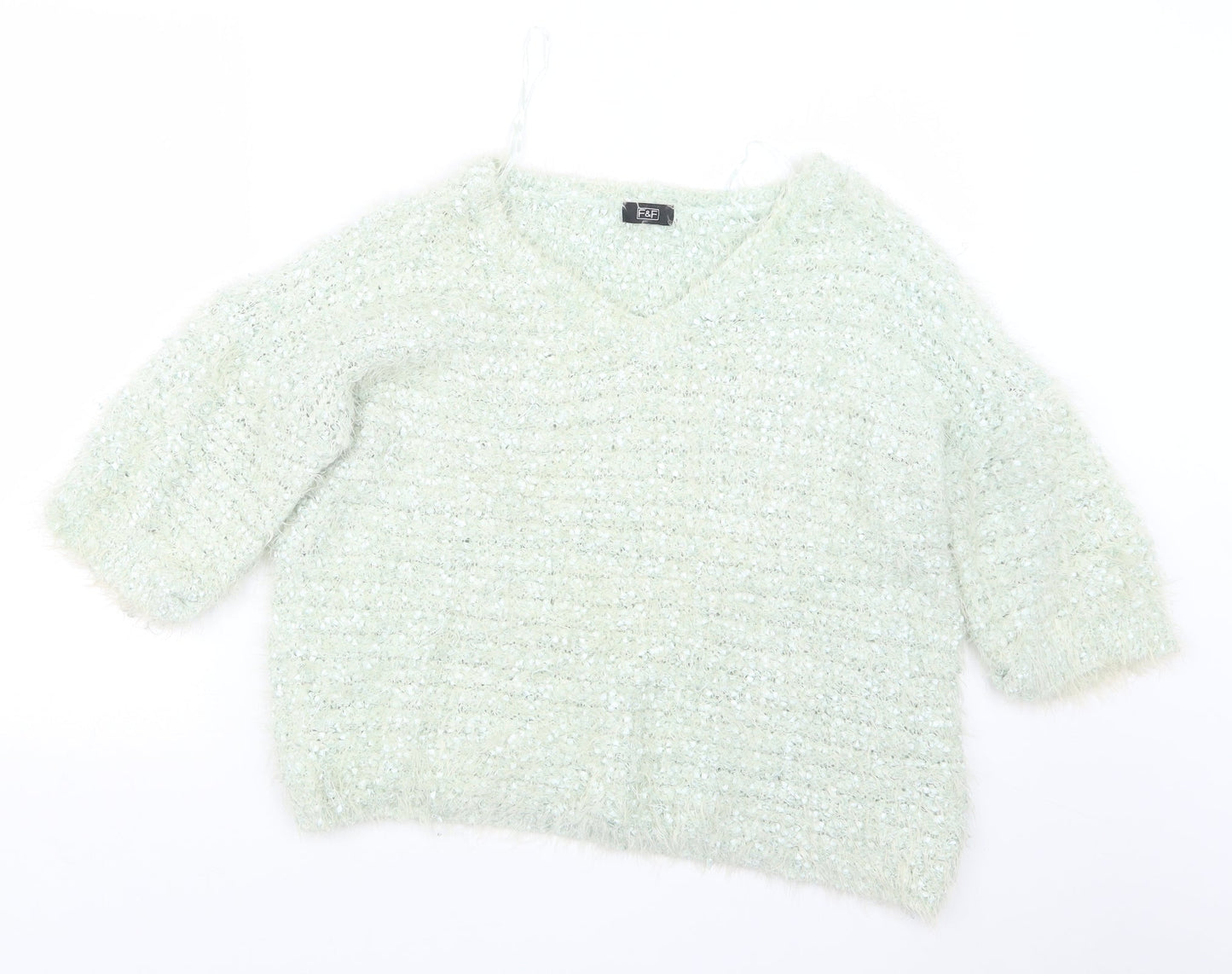F&F Womens Green   Pullover Jumper Size 18
