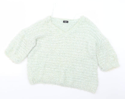 F&F Womens Green   Pullover Jumper Size 18