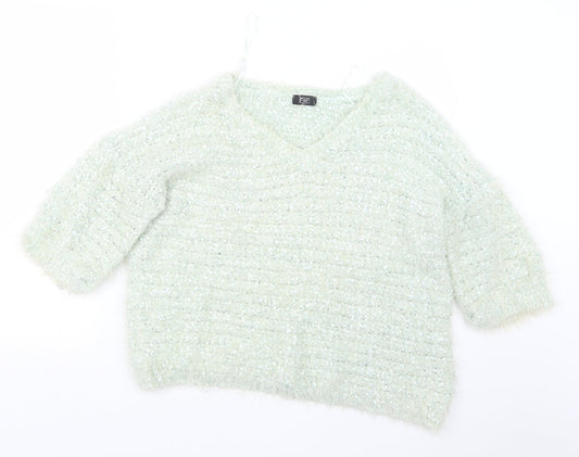 F&F Womens Green   Pullover Jumper Size 18