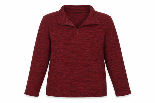 Front view of Hi Gear women’s purple jumper, size UK 10