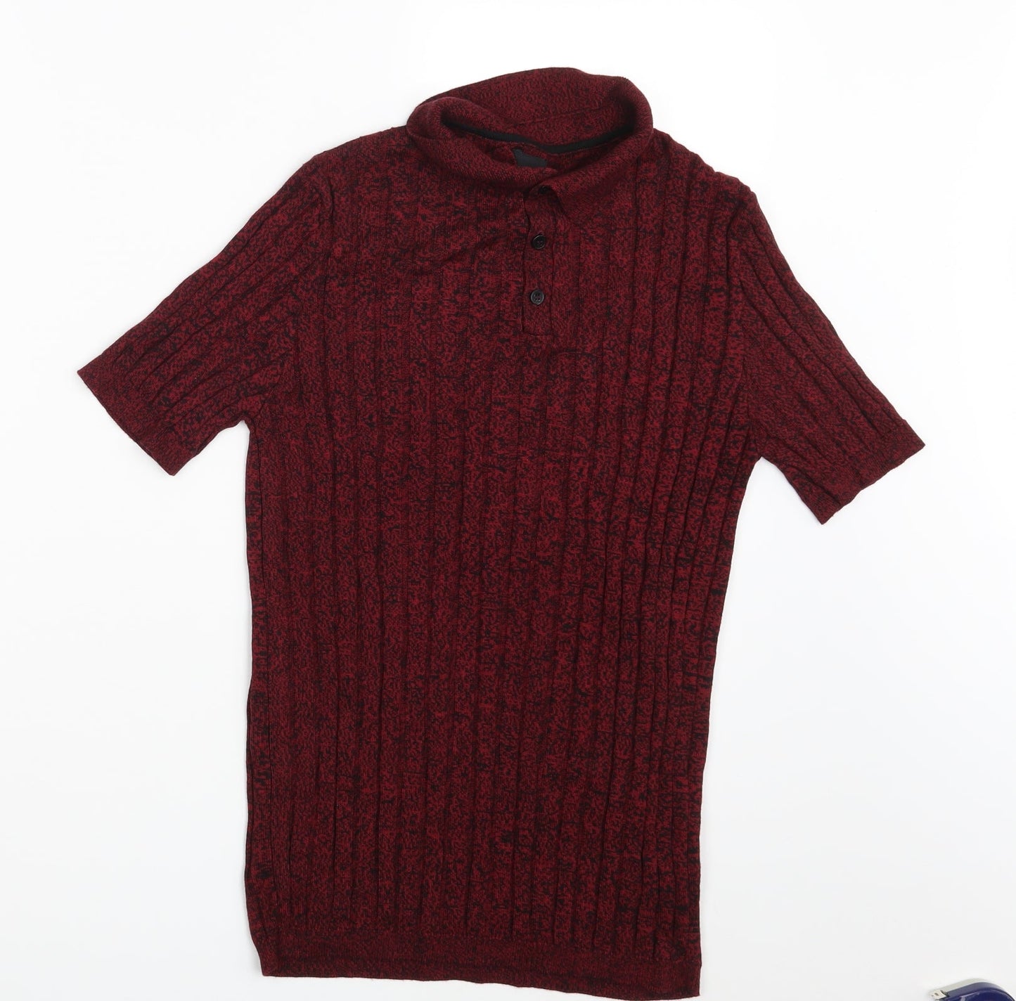 Womens UK Size M River Island Purple Basic Polo