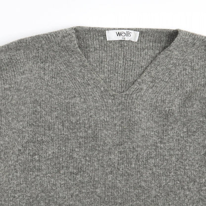 Womens UK Size S Wallis Grey Pullover Jumper