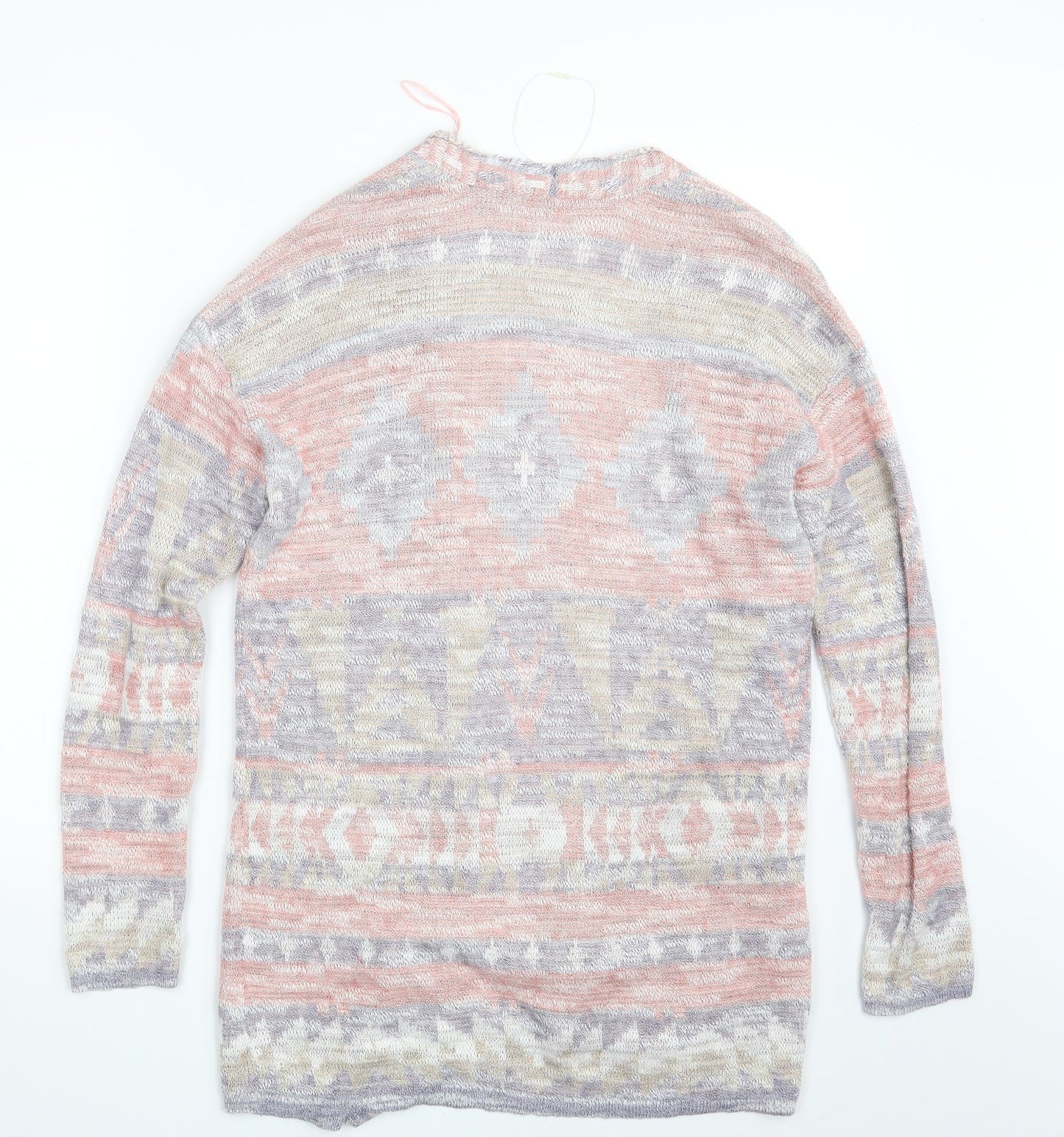 Womens UK Size S Spirit Multicoloured Wrap Jumper