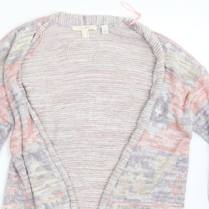 Womens UK Size S Spirit Multicoloured Wrap Jumper
