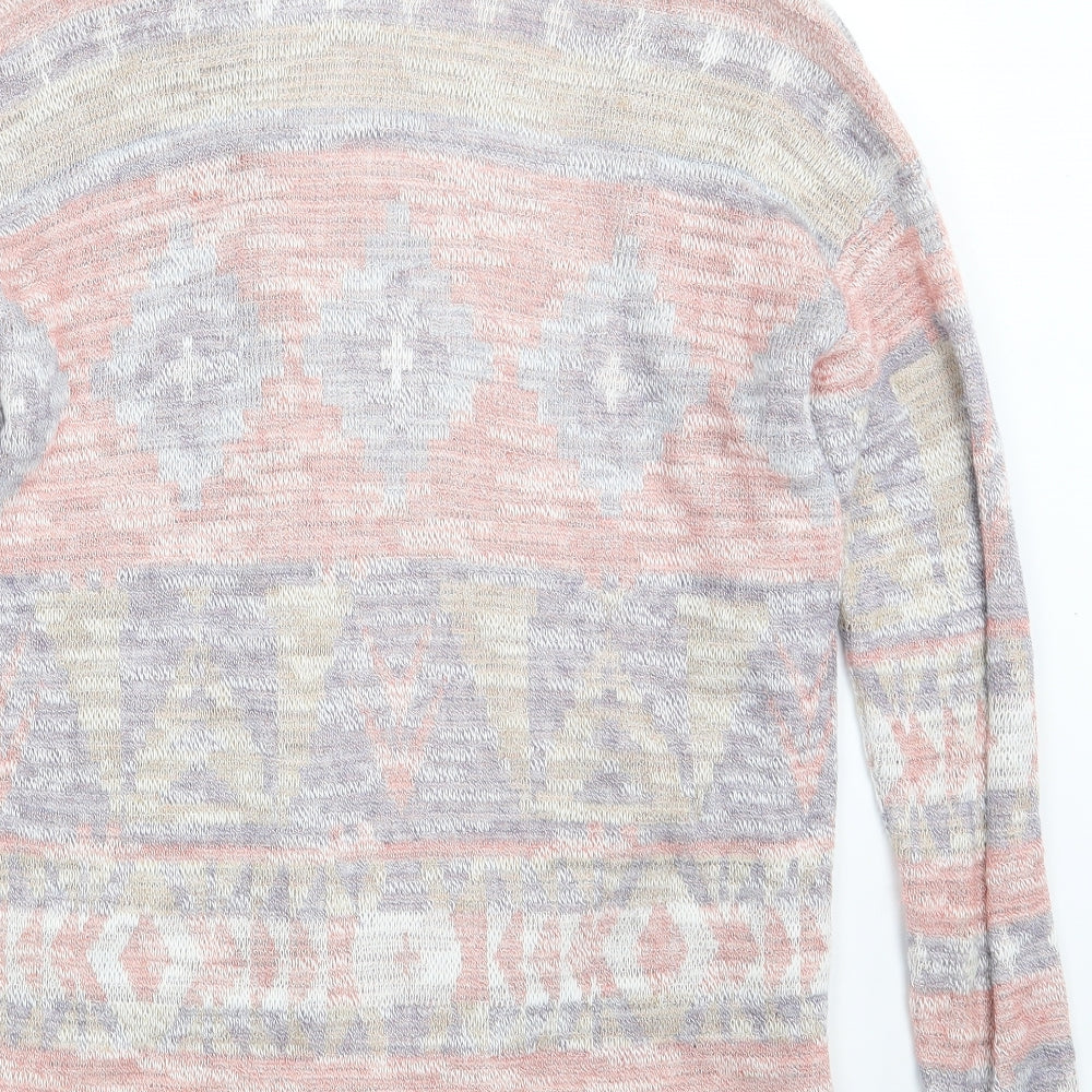 Womens UK Size S Spirit Multicoloured Wrap Jumper