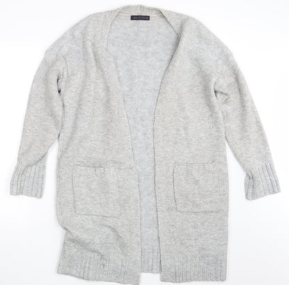 Womens UK Size S M&S Grey Wrap Jumper