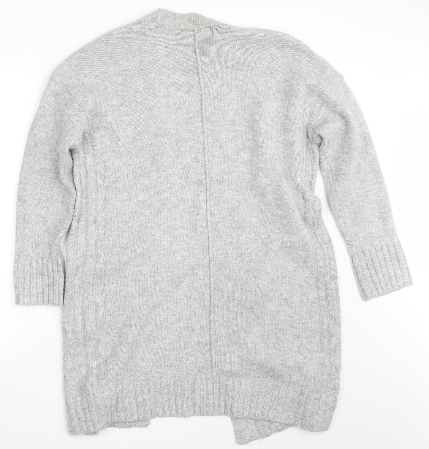 Womens UK Size S M&S Grey Wrap Jumper