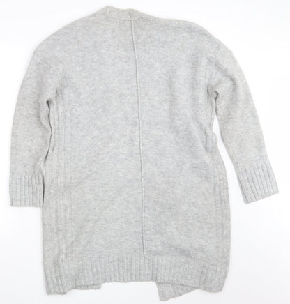 Womens UK Size S M&S Grey Wrap Jumper