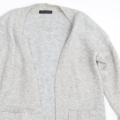 Womens UK Size S M&S Grey Wrap Jumper