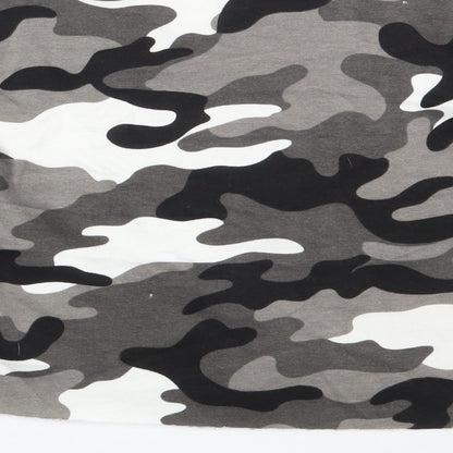 New Look Girls Grey Camouflage  Pullover Sweatshirt Size 12-13 Years  - Croppped
