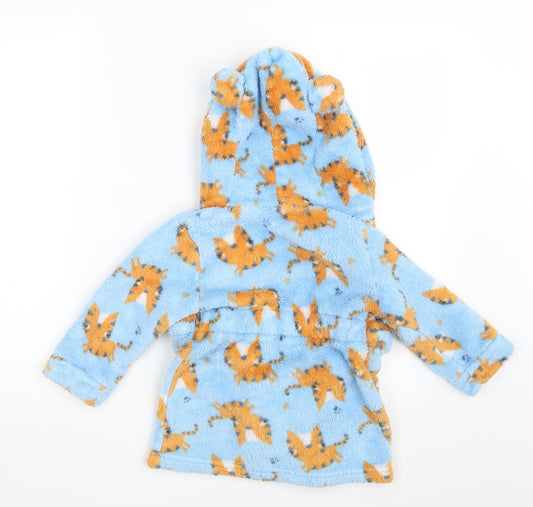 Studio Baby Blue Animal Print  Babydoll Robe Size 12-18 Months