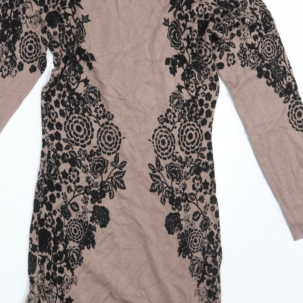 Apricot Womens Purple Floral  Fit & Flare  Size 12