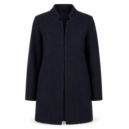 Front view of F&F women’s blue wrap jumper, size UK 10